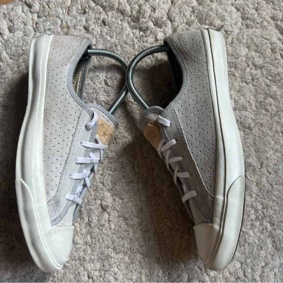 Converse: Women's All Star Gray Polka Dot Suede Lace Up Classic Sneakers Size 8 - Picture 3 of 11